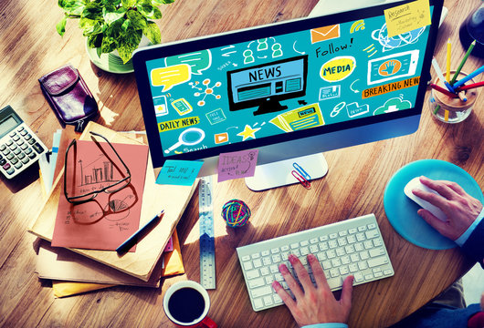 News Article Advertisement Publication Media Journalism Concept