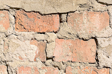 Old grunge brick wall background