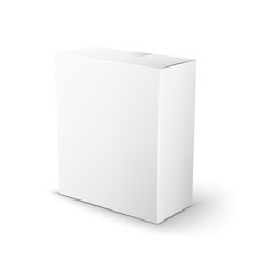 Naklejka premium White Product Package Box