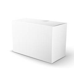 Naklejka premium White Product Package Box
