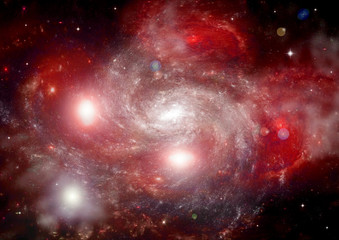 Fototapeta premium Star field in space and a nebulae