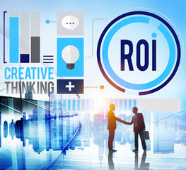 Obraz premium Return On Investment Financial Management Revenue Concept