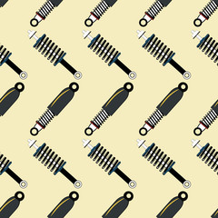 seamless background with springs