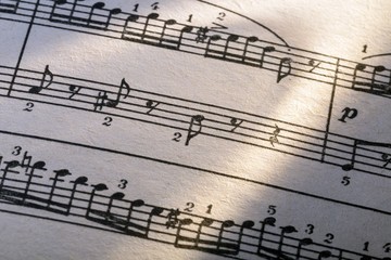 Fototapeta premium Musical Note, Sheet Music, Music.