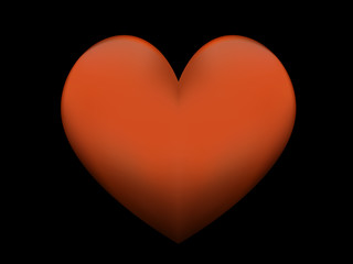 red heart on black vector design background