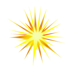 Fototapeta premium explosion, blast symbol element vector illustration