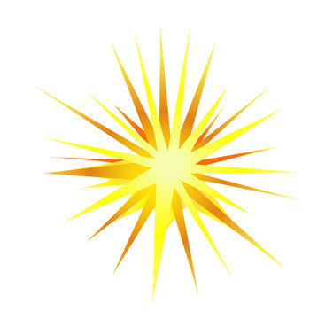 explosion, blast  symbol element vector illustration