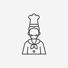 chef line icon