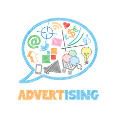 ADVERTISING Vector Web Icons