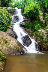 Huay Kaew Waterfall, Paradise waterfall in Tropical rain forest