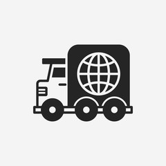 logistics truck icon