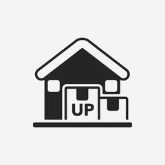 logistics freight warehouse icon