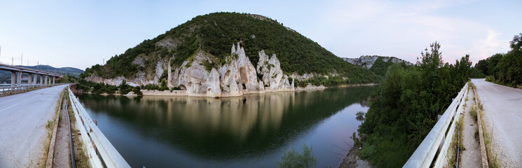 Fototapeta na wymiar Panorama of Rock formation 