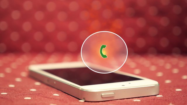 Hot Urgent Call on Smart Phone. Animation Call Icon in Fire.