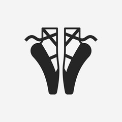 Ballet shoes icon