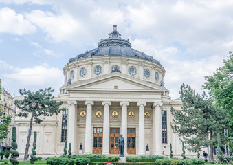 The Building "Ateneul Roman". Romanian Athenaeum.