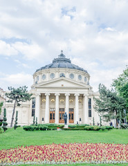 The Building "Ateneul Roman". Romanian Athenaeum.