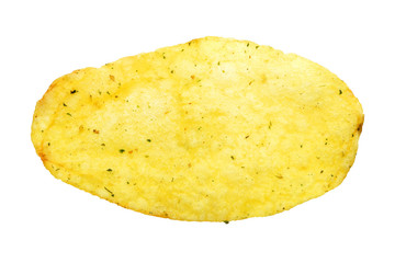 Delicious round potato chips