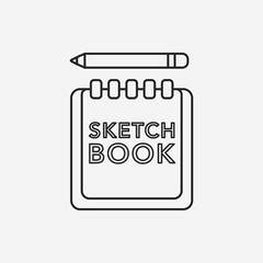 sketchbook line icon