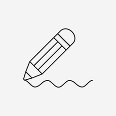 pencil line icon