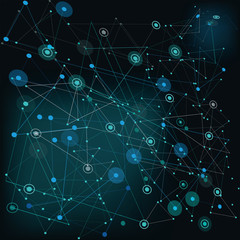 social communication background, network