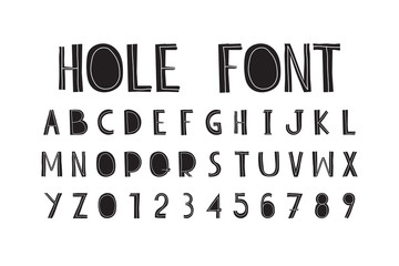 Careless decorative letters written by hand