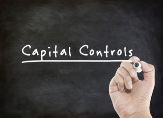 Fototapeta premium capital controls text