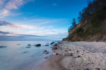 Beautiful seascape with Baltic Sea shore