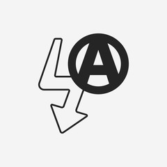 camera auto flash mode icon