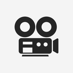 Obraz premium video camera icon