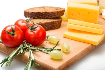Cheese, Cheddar, Tomato.