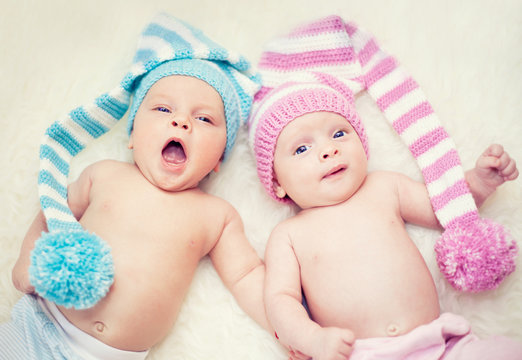 Cute baby twins boy best sale and girl