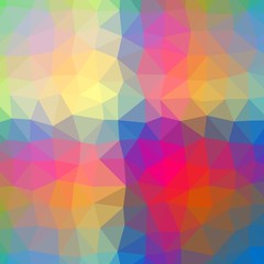 Abstract colorful triangular or polygonal background illustration.
