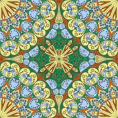 Behang Marokkaanse tegels Abstracte patroon achtergrond