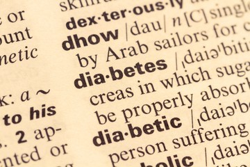 Diabetes, Healthcare And Medicine, Dictionary.