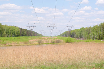 Electricity Pilons in the Countryside