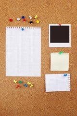 Bulletin Board, Adhesive Note, Instant Print Transfer.