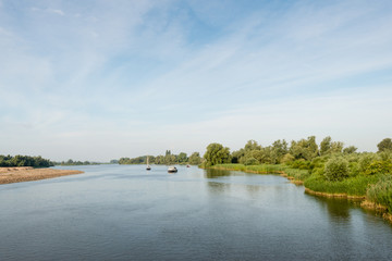 Small ships in the waters of a nature reserve