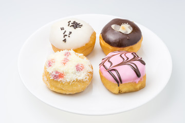 4 piece donut flavors.