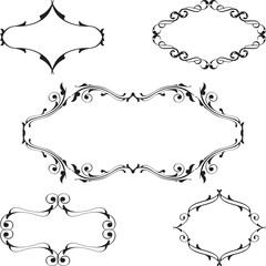 Baroque vintage frame set