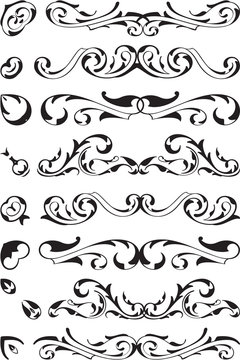 Divide victorian design brush set