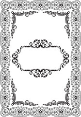 Ornament luxury frame