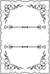 Scrolling ornate perfect frame