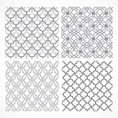 Set of seamless Arabic patterns