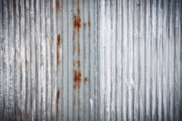 Old galvanized steel for background