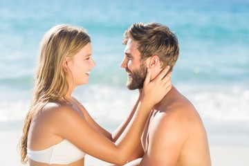 Fototapeta premium happy couple having fun 