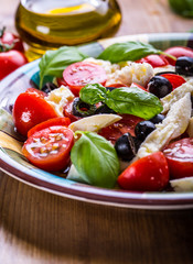 Caprese. Caprese salad. Italian salad. Mediterranean salad. Italian cuisine. 