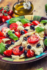 Caprese. Caprese salad. Italian salad. Mediterranean salad. Italian cuisine. 