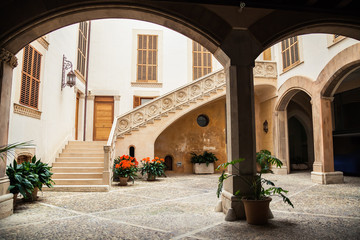 the typical Majorca courtyard