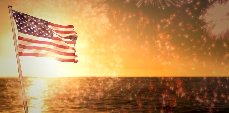 Composite image of lens flare